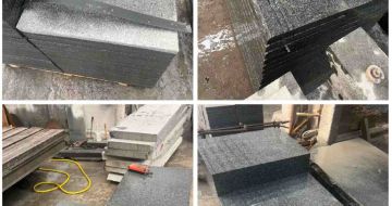 白银 芝麻黑地铺石材