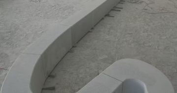 白银 花岗岩整石坐凳拼装