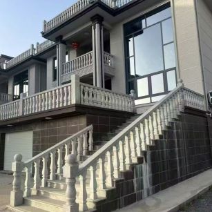 白银 芝麻白别墅阳台栏杆，楼梯栏杆