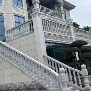 白银 芝麻白别墅，栏杆