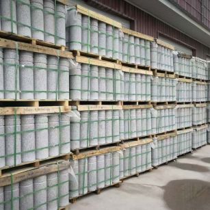 白银 芝麻白挡车柱、阻车桩、隔离柱