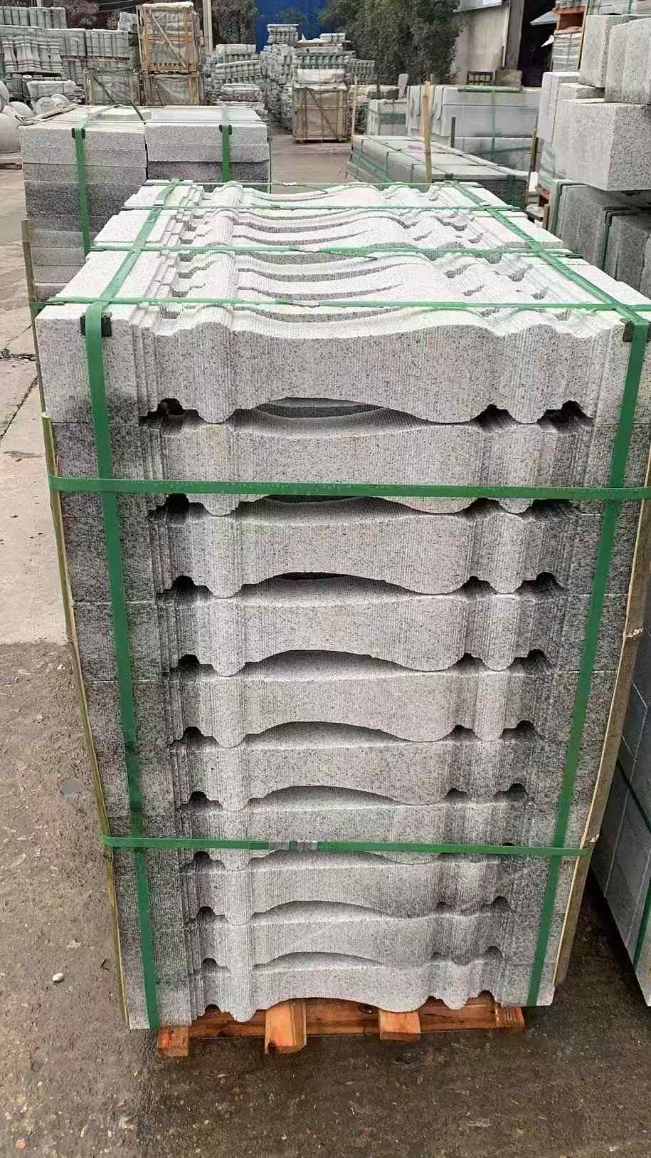 白银 芝麻白方形拉丝面，栏杆花瓶柱