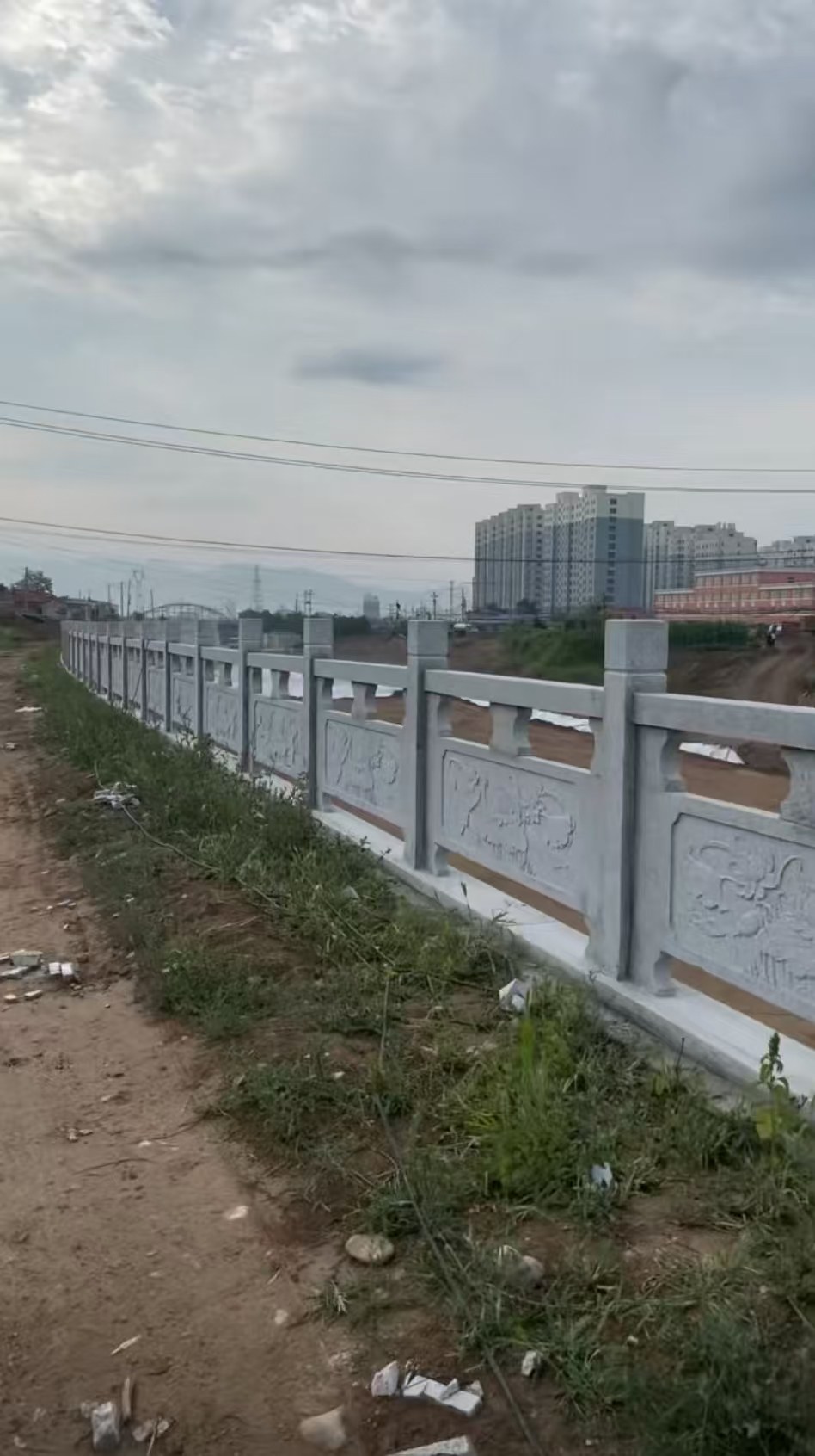 白银 石材河道栏杆