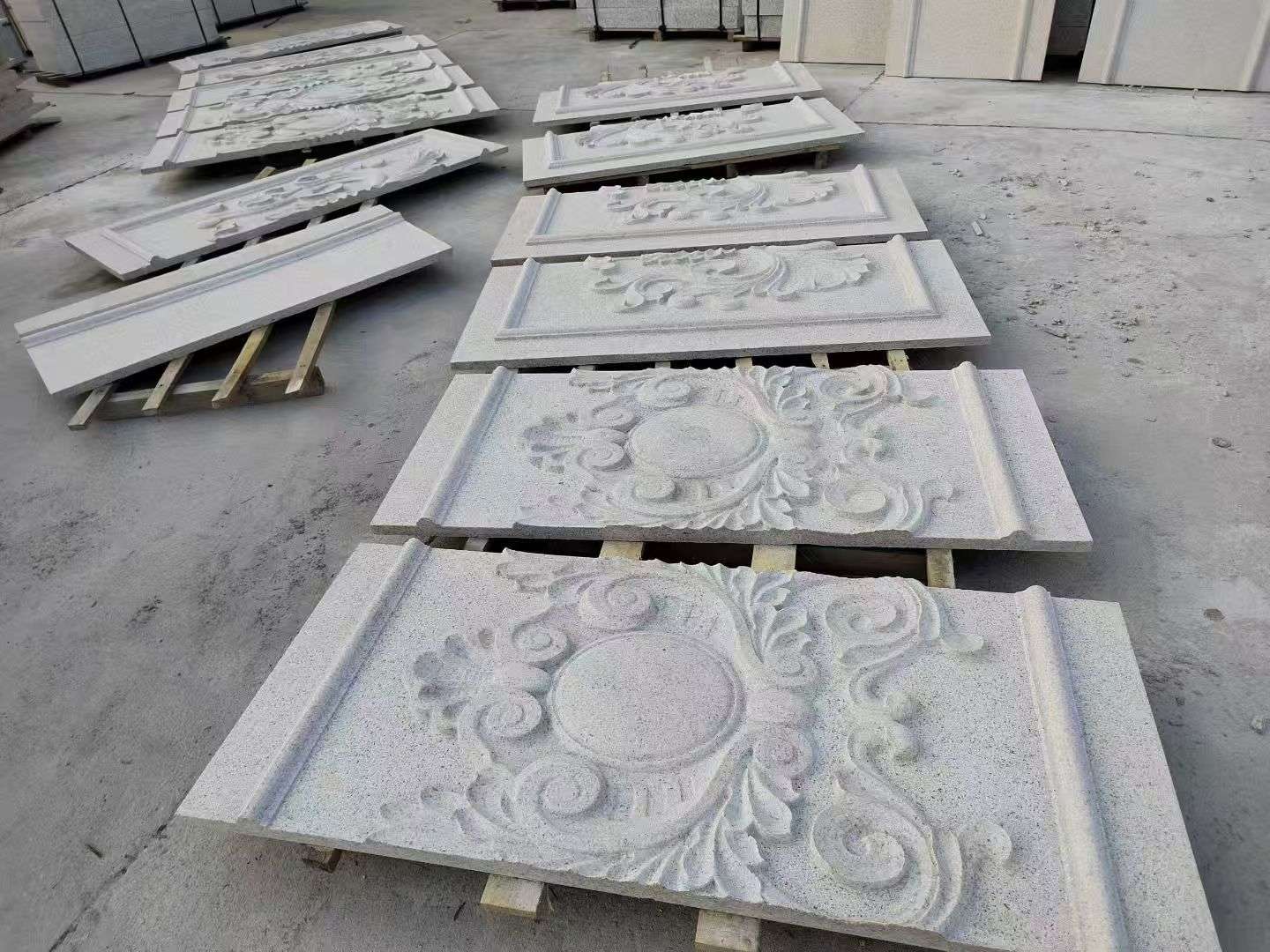 白银 芝麻白干挂雕花板