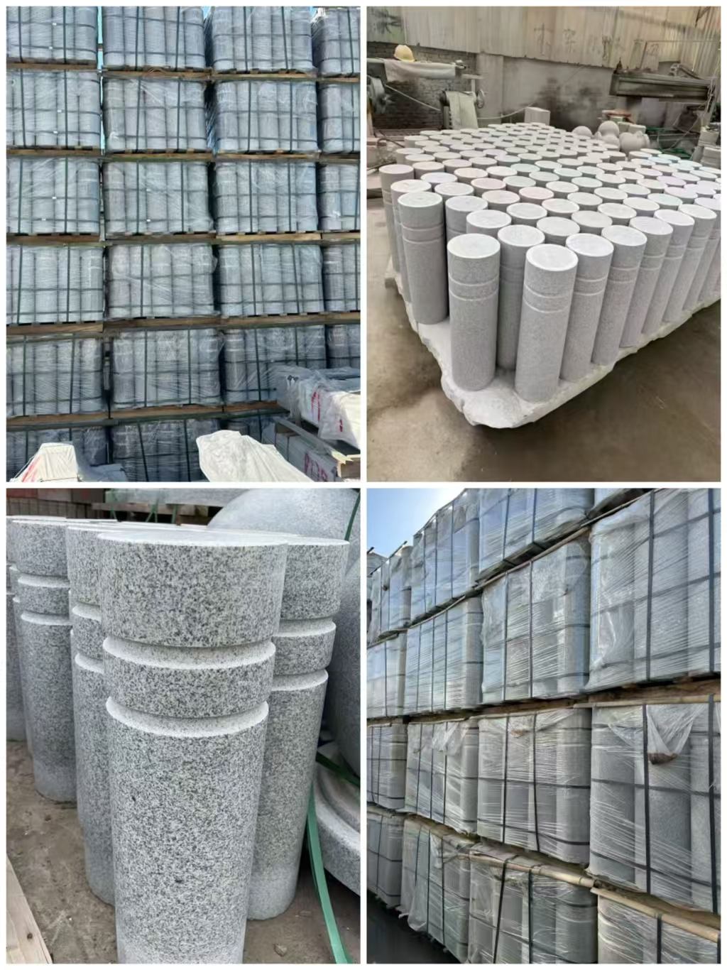 白银 芝麻白花岗岩挡车柱、隔离柱多少钱