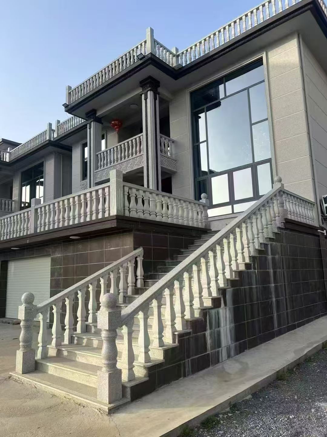 白银 芝麻白别墅阳台栏杆，楼梯栏杆