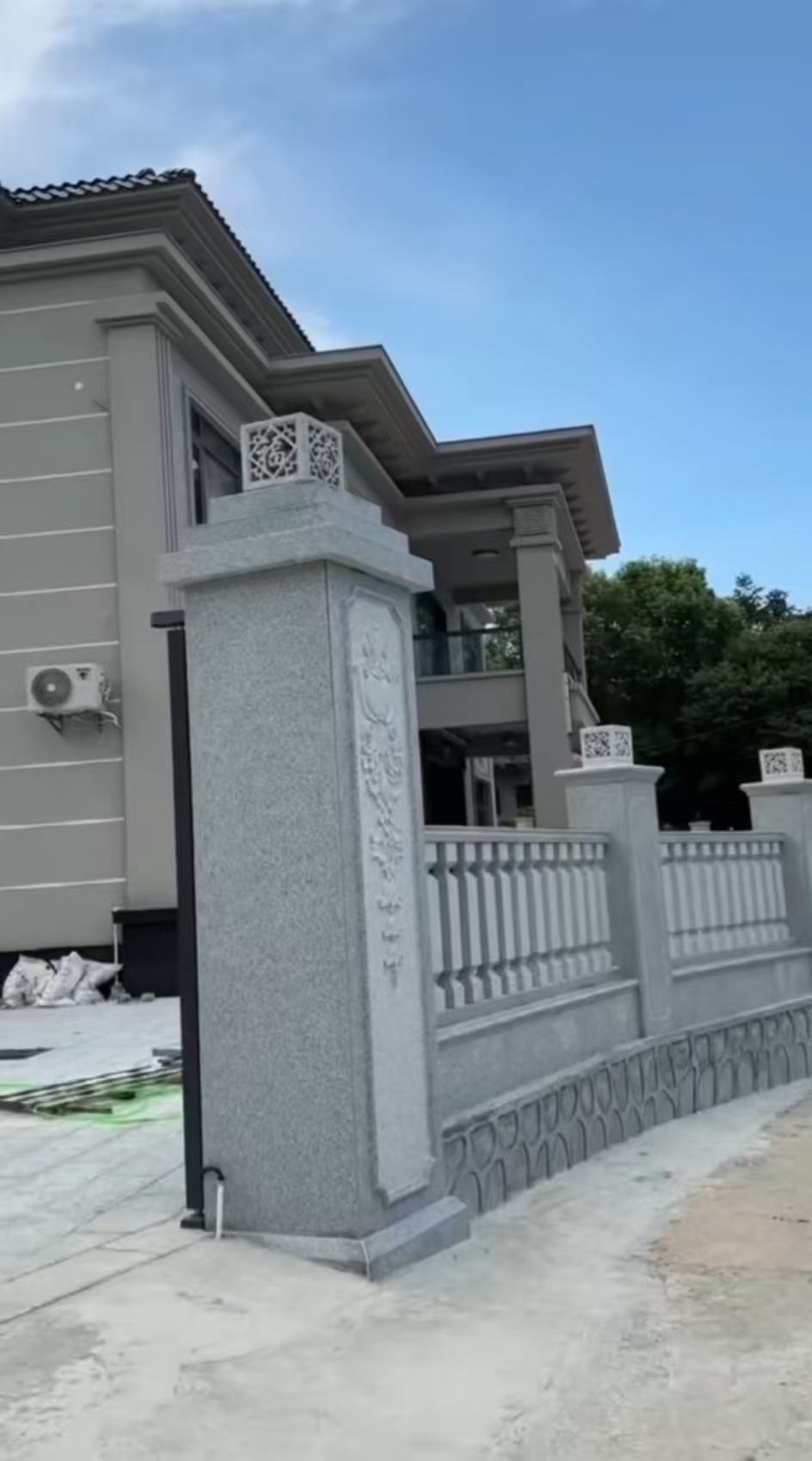 白银 芝麻白别墅围墙栏杆，私人订制
